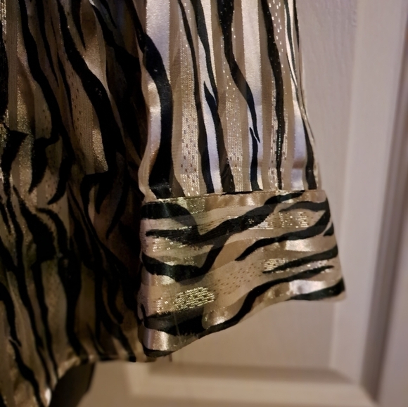 Jaipur zebra print button Down Blouse size XL - Picture 4 of 7
